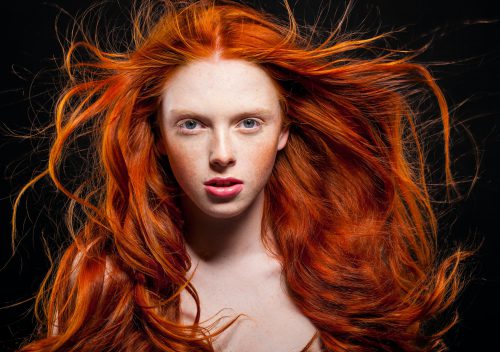 Wavy Red Hair