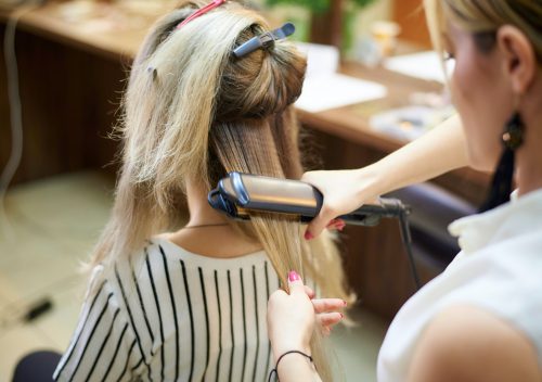 Women's hair styling